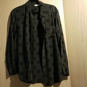 Equipment silk button up